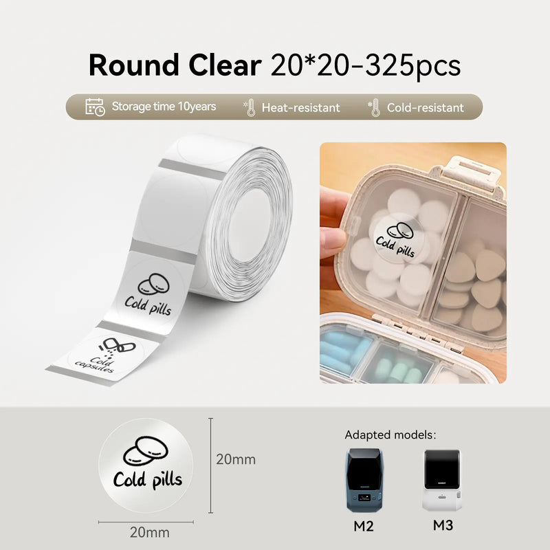 NIIMBOT Thermal Transfer Label Printer Labels for M2, M3-57
