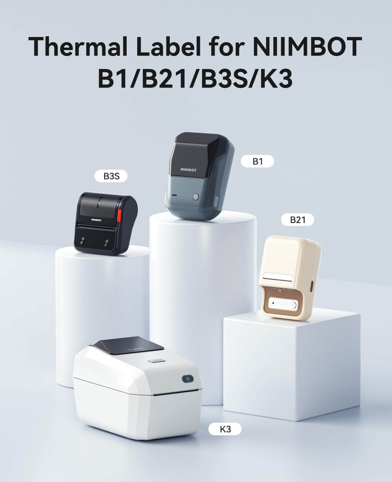 NIIMBOT Round Label Tape for B21, B1, B3S-9