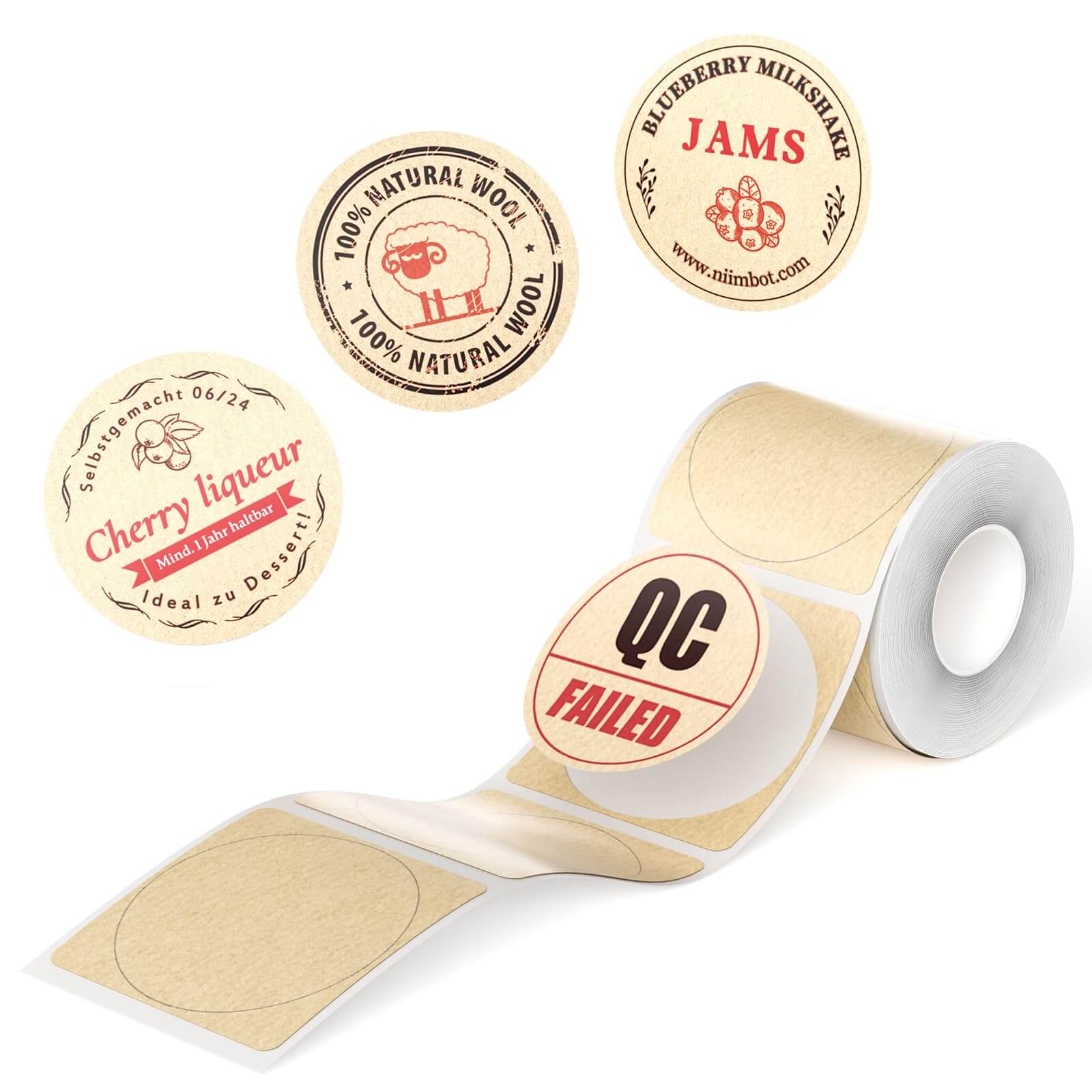 NIIMBOT Photo Papers or Red&Black Labels Only for B21 Pro/B1 Pro-29