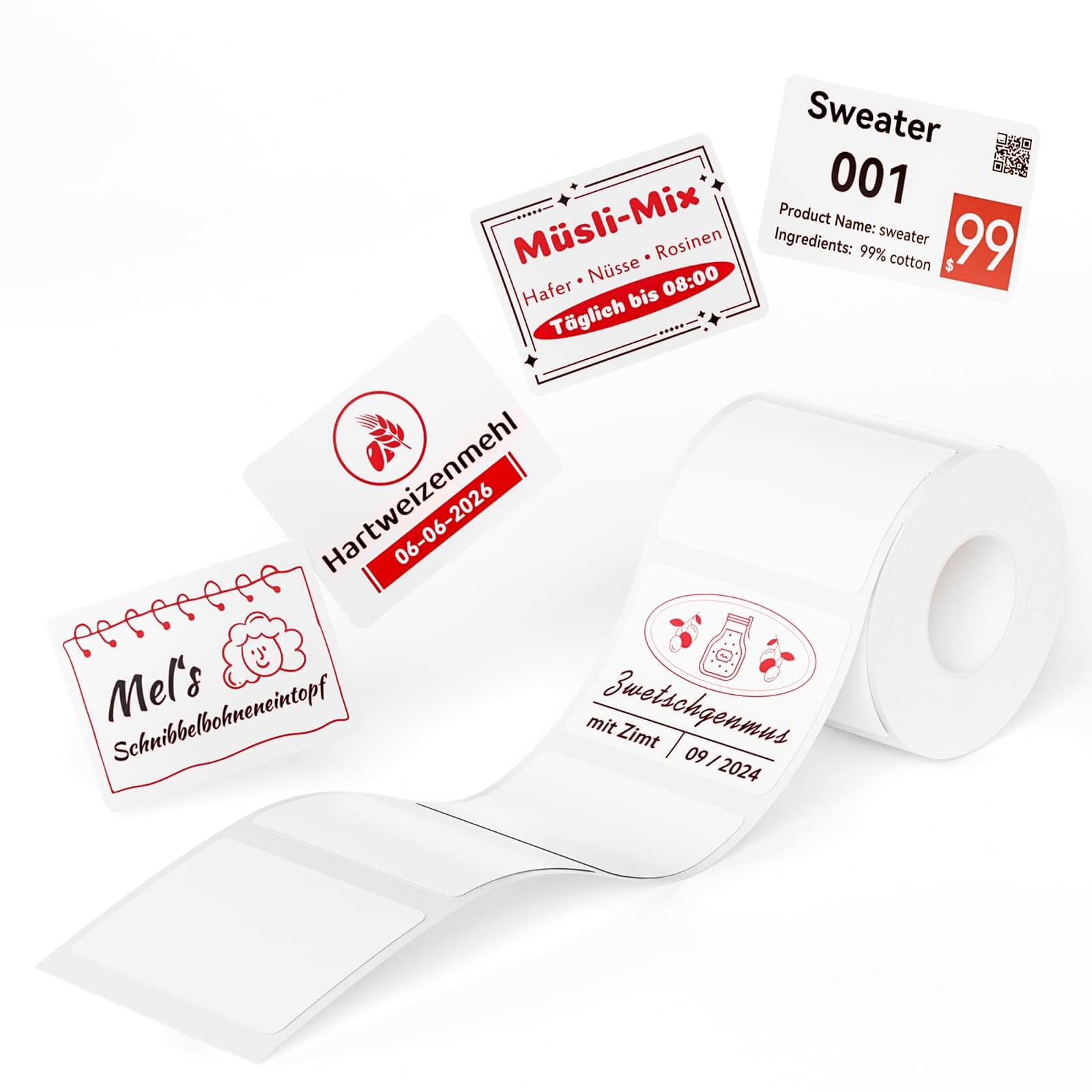 NIIMBOT Photo Papers or Red&Black Labels Only for B21 Pro/B1 Pro-14